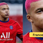 Mbappe cheveux rose